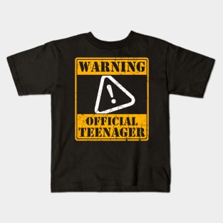 Warning Official Teenager Gift Kids T-Shirt